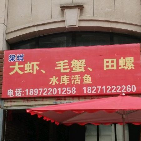 梁斌大虾,毛蟹,田螺水库活鱼