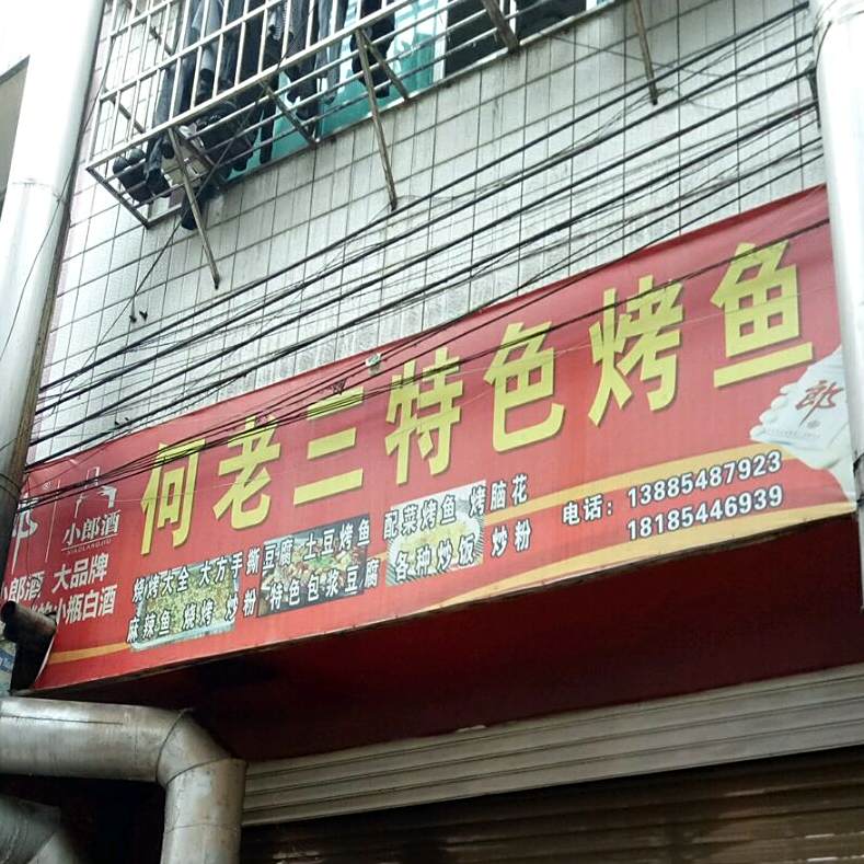 何老三色农业烤鱼